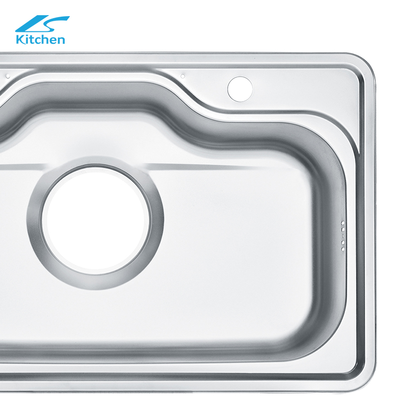 Professional Kitchen Sink Manufacturer Polished Kitchen Sink 1-Hole House Kitchen Sink without Faucet