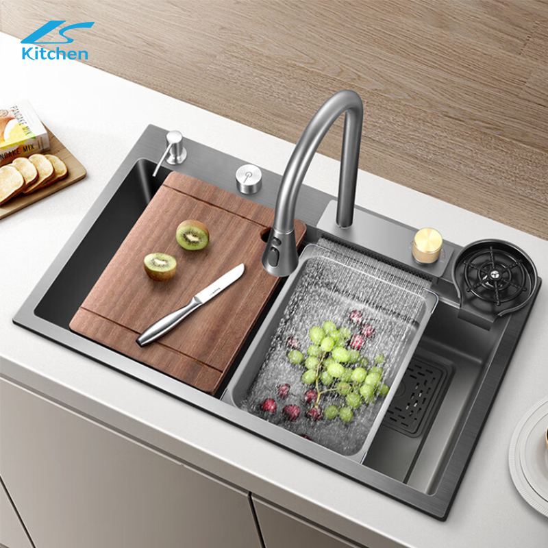 2025 Tiktok New Trends Multi-function Waterfall Kitchen Sink for Home Kitchen