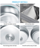 8143 High Quality Home Used Stainless Steel Sink planting Finish with drainboard kitchen Sink