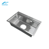 Factory Outlet Silver Hidden Handmade Kitchen Sink Countertop Undercounter Sink Kitchen and Bathroom