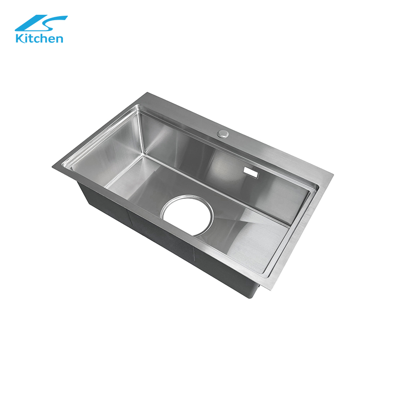 Factory Outlet Silver Hidden Handmade Kitchen Sink Countertop Undercounter Sink Kitchen and Bathroom