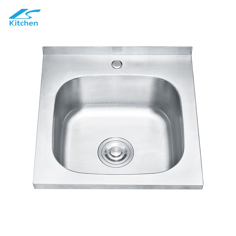 Brushed Single Kitchen Sink Common House Kitchen and Bath Washing and Cooking Sink Top Silver Basin