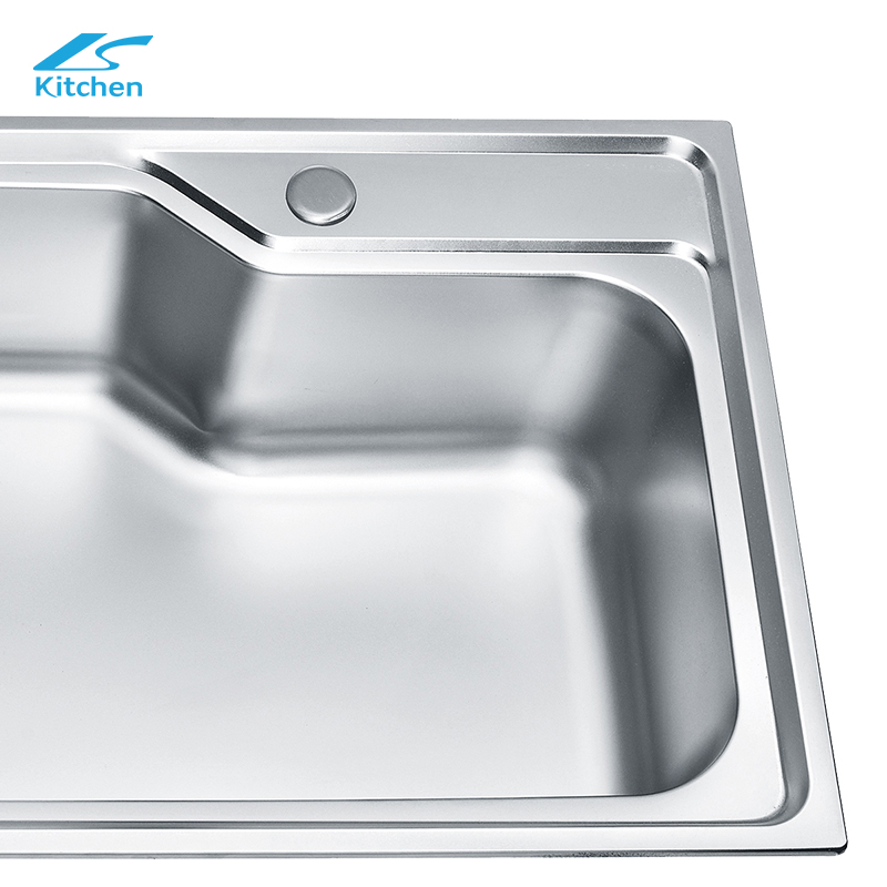 Stainless Steel Special-shape Kitchen Sink Single Bowl Above Counter Washing Basin