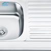 SUS304 and SUS201 durable stainless steel sink with drainboard outdoor untility sink