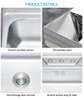  Single Bowl Stainless Steel Bath & Kitchen Sink Black Laundry Wash Basin Three-Hole Counter Installation China Factory Wholesale