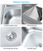 Double Basin Stretch Kitchen Sink Washing And Cooking Traditional House Sink