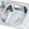 OEM Customized washing double basin with drainboard Modern Square Apartment Graphic Design