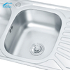  Family Double Bowl Sink With Drainboard Farmhouse Bathroom Stainless Steel Kitchen Washing Basins