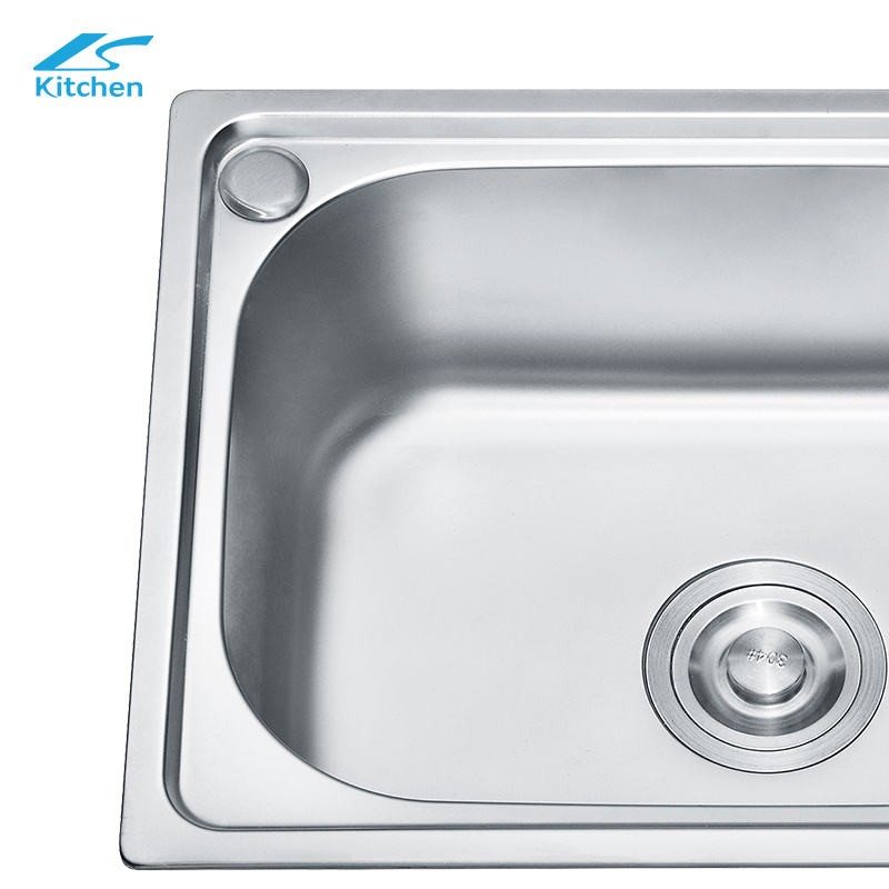 Single Basin Undermount Stainless Steel Kitchen Sink - Rectangular Rounded Corner Stretch Bar Sink, Durable & Stylish for Home Use