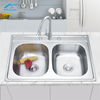 China Kitchen Sink manufacturer Double Capacity Standard Bowl Sink Stainless Steel Kitchen Sink