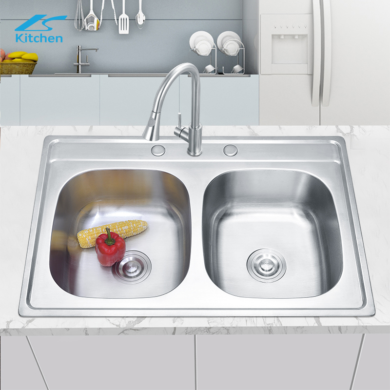 China Kitchen Sink manufacturer Double Capacity Standard Bowl Sink Stainless Steel Kitchen Sink