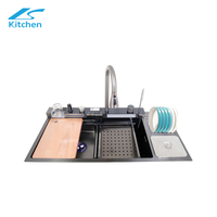 Big Kitchen Family House Handmade Sink Smart Multi-function Kitchen Sink