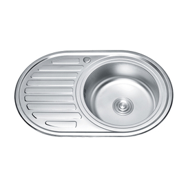 7750 304 grade sink price for universal single bowl round stainless steel sink with drainboard
