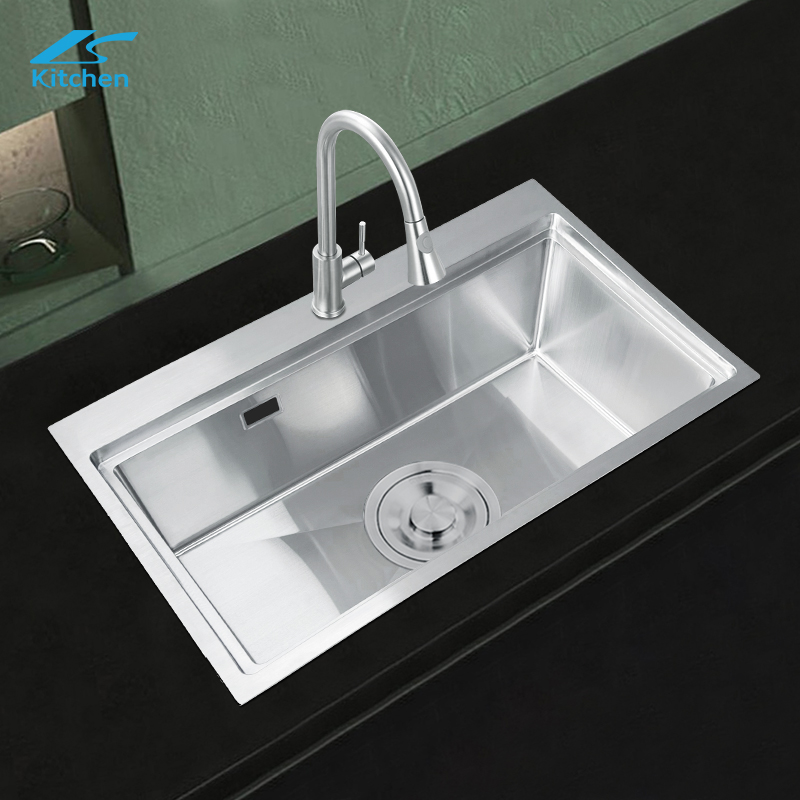 Factory Outlet Silver Hidden Handmade Kitchen Sink Countertop Undercounter Sink Kitchen and Bathroom