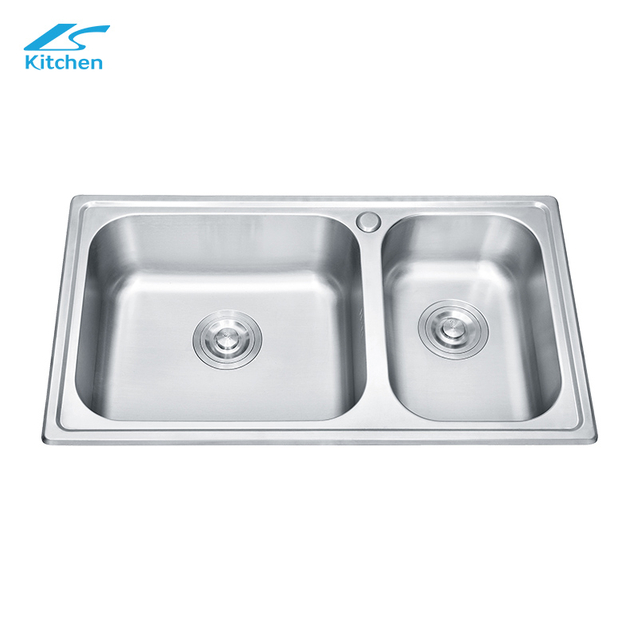 Farmhouse Stainless Steel Double Rectangular Bowl Kitchen Sink 3 Years Warranty 