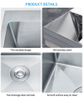 Premium Handmade Stainless Steel Double Equal Bowl Undermount Kitchen Sink – Ideal for Home, Utility, and Commercial Kitchens Farmhouse Sink
