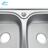 Embossed Direct Sale Factory Sink Manufacturer Double Bowl Sink for Farmhouse Kitchen