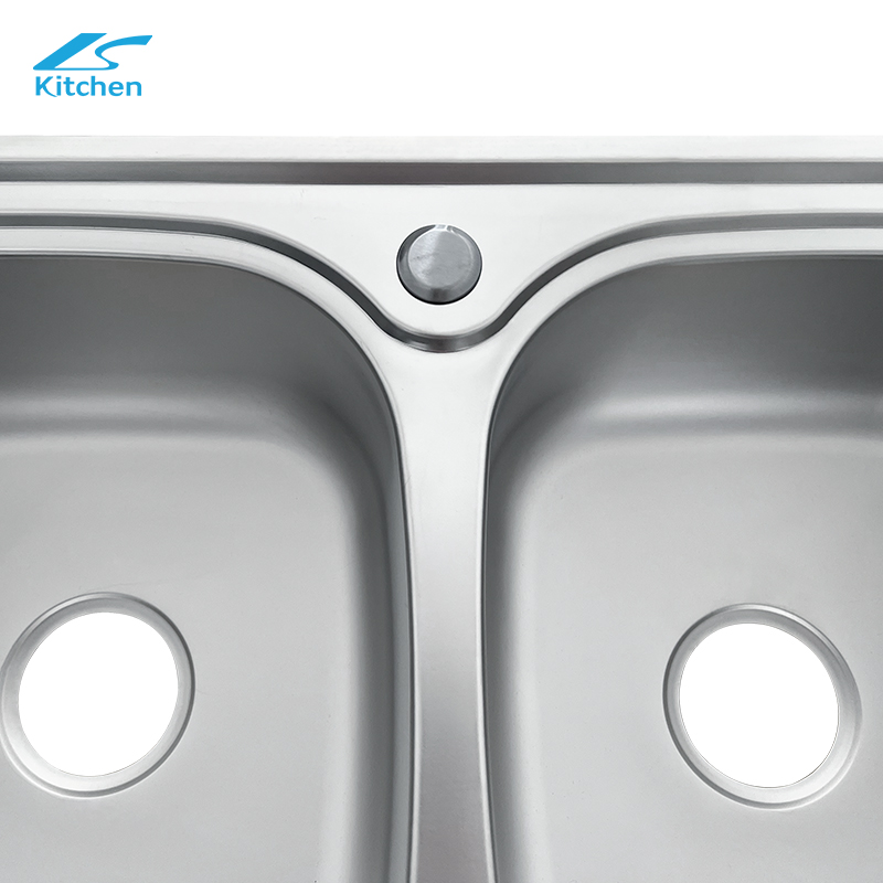 Embossed Direct Sale Factory Sink Manufacturer Double Bowl Sink for Farmhouse Kitchen