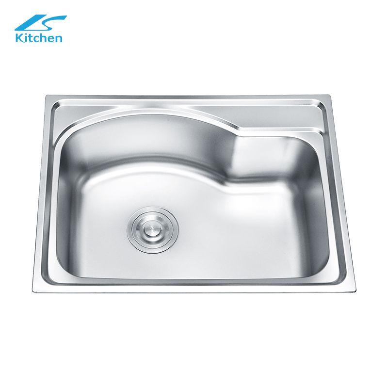  Pakistan Stainless Steel Single Bowl Modern Kitchen Sink Apartment Size Rectanglar Shape above Counter Installation without Faucet