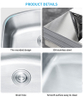 W Fregadero Cocina Undermount Hand Wash Basin Sink Evier 304 Steel Single Lavadero Sink Factory Farmhouse Modern Sink Kitchen