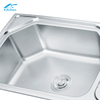 Stainless Steel Basin with Drainboard Sink Low Water Pressure in Kitchen Sink