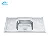 Durable SUS304 Stainless Steel Double Drainboard Sink – Outdoor & Farmhouse Use | Top Kitchen Sink