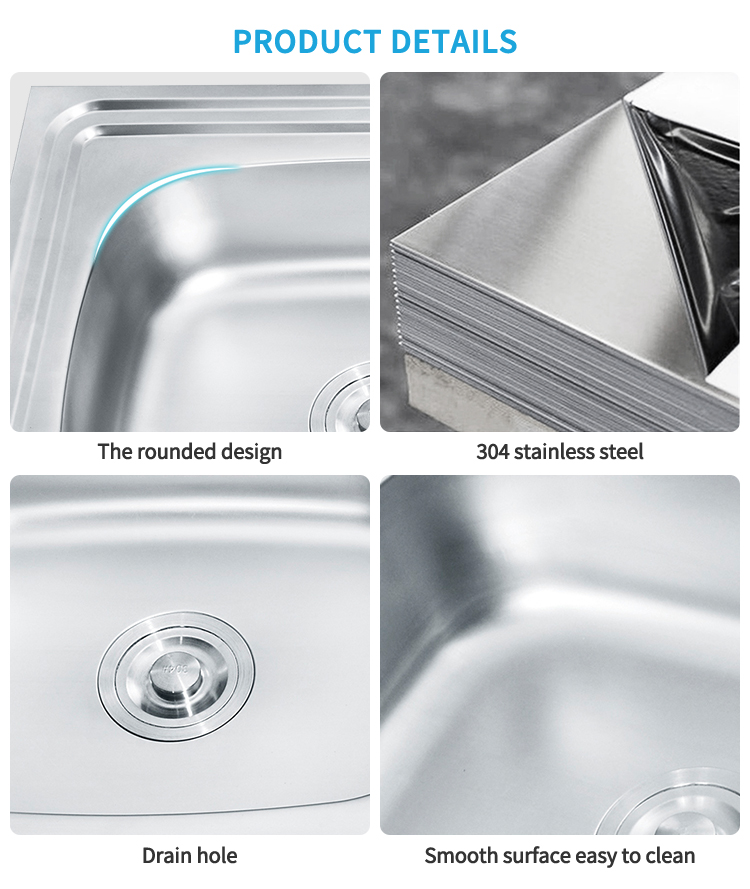 Customized 10050E Large Size Stainless Steel Sink | Water Basin with Cutting Board