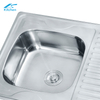 8060 Cutting Drainboard Single Bowl Kitchen Sink Commercial Sink