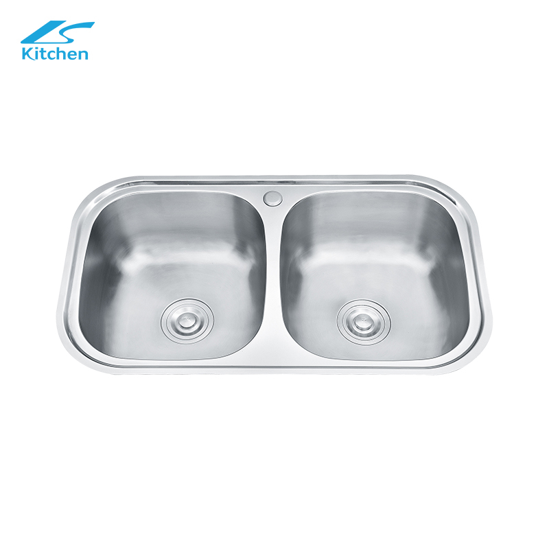 New Models American Standard Apartment Size Double Bowl Kitchen Sink