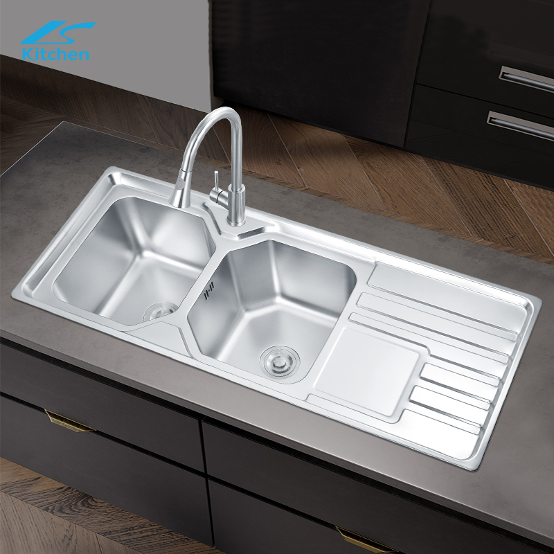 Customized Special Shape Double Washing Basin Traditional Kitchen Sink