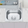 Affordable Stainless Steel Single Bowl Pressed Kitchen Sink with Faucet Hole – Rust-Resistant, Machine-Made, Universal Fit – Top-Rated Deep Basin