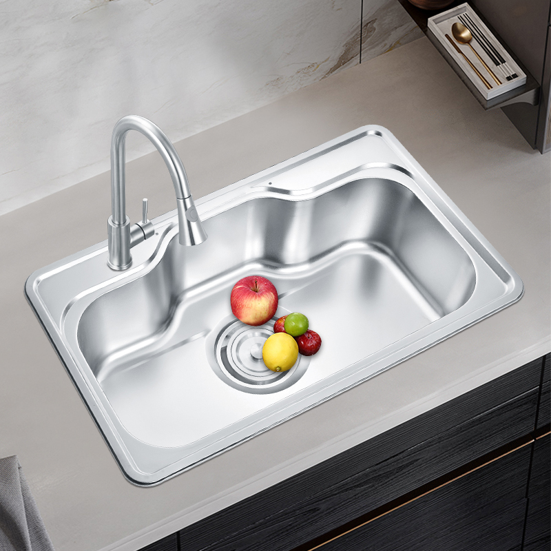 Professional Kitchen Sink Manufacturer Polished Kitchen Sink 1-Hole House Kitchen Sink without Faucet