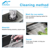  Latest Black Luxury Waterfall Smart Nano Garbage Kitchen Sink in Modern Home Kitchen with Waste Bin Cover