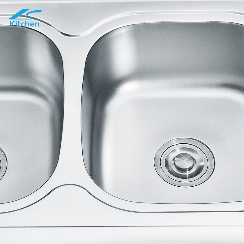 Farmhouse Kitchen Sink Single Basin with Plate Sus304/201 Stainless Steel Sink