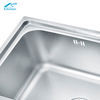 Stainless Steel Silver Rectangular Kitchen Sink with Double Faucet Holes – Ideal for Home and Commercial Use | Above Counter Kitchen Sink