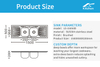 Useful Super Large Size Washing Sink for Farmhouse Workstation Kitchen