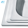 Premium SUS201/304 Stainless Steel Single Bowl Kitchen Sink with Drainboard Square Drop-In Design