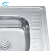 Washing Basin with Plate High Quality 201/304 Stainless Steel Sink Single Bowl Kitchen Sink Island Modern New Style 