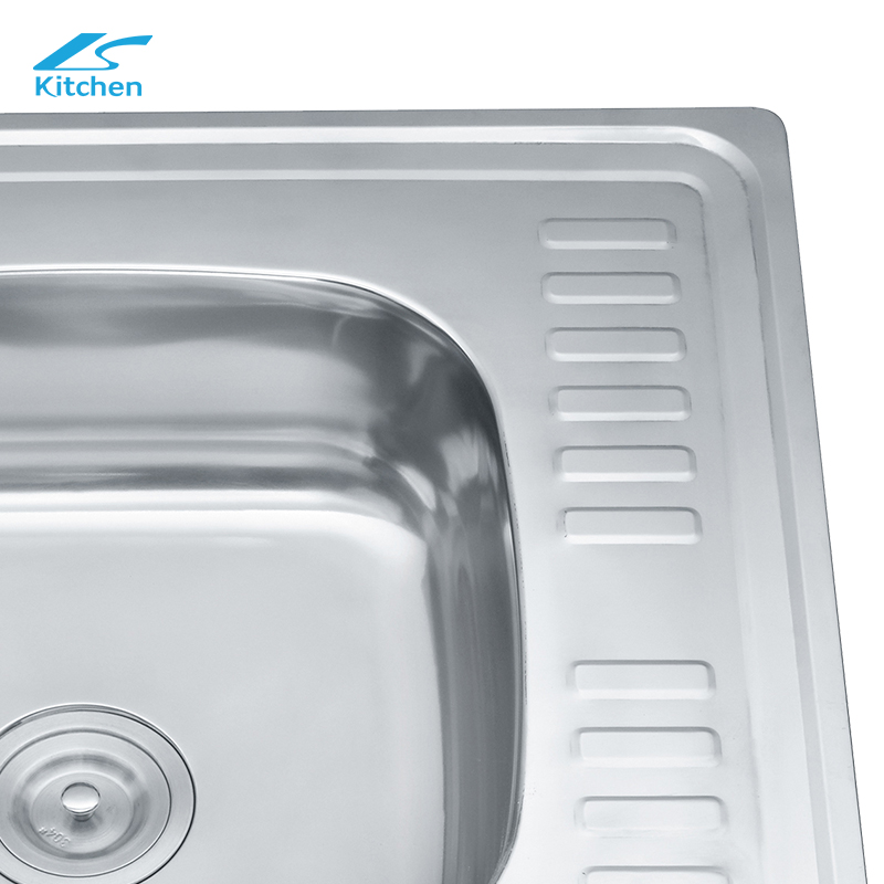 Washing Basin with Plate High Quality 201/304 Stainless Steel Sink Single Bowl Kitchen Sink Island Modern New Style 
