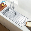 Machine-made Home Kitchen Wash Basin Silver Stainless Steel Sink