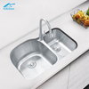 8153 Double Bowl Special Shape House Sink Brushed Stainless Steel Sink