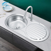 Farmhouse Kitchen Used Stainless Steel Sink Brushed Sink USA Type Customize Sink