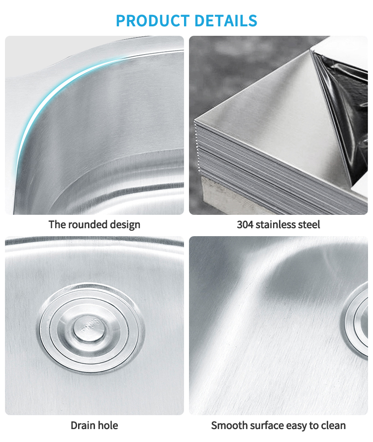 Washing And Cooking Double Deep Basin Stainless Steel Sink Farmhouse Sink