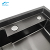 Premium Handmade Stainless Steel Double Bowl Kitchen Sink – Tiered Edge Design,Above Counter Workstation, Modern kitchen