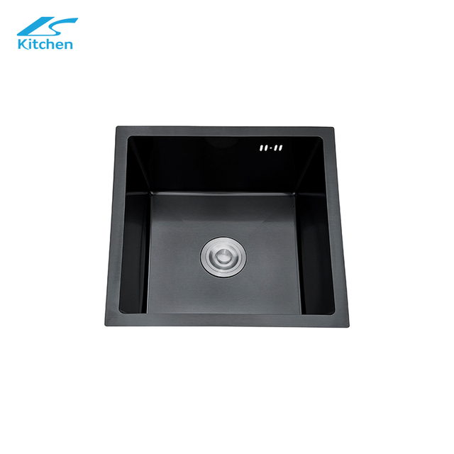 CE Certified Square-shape Handmade Modern Black Modern Kitchen Sink – Undermount Design