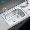 Factory Direct Sale Stainless Steel Kitchen Sink With Single Square Bowl Rectangular for Home and Hotel