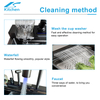 2025 Modern Washing Vegetable Stainless Steel Handmade Sink Sus304 Waterfall Smart Modern Sink