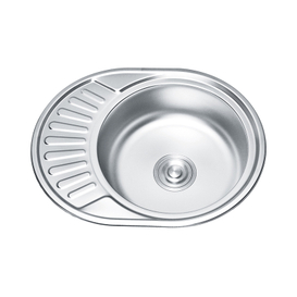 5745 Factory Supply Stainless Steel Kitchen Sink Cabinet Round Kitchen Sink