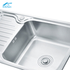 Stainless Steel Single Bowl Undermount Corner Kitchen Sink with Cutting Board – Square One-Hole Design, Ideal for Farmhouse Kitchens, Deep Basin