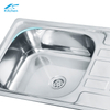 Single Bowl Undermount Kitchen Sink with Special-shape Drainboard Factory Stainless Steel Rectangular Sink Use in Farmhouse